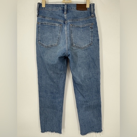NWOT Madewell The Perfect Vintage Jean in Enmore Wash: Raw-Hem Edition Blue 24 - Picture 4 of 5